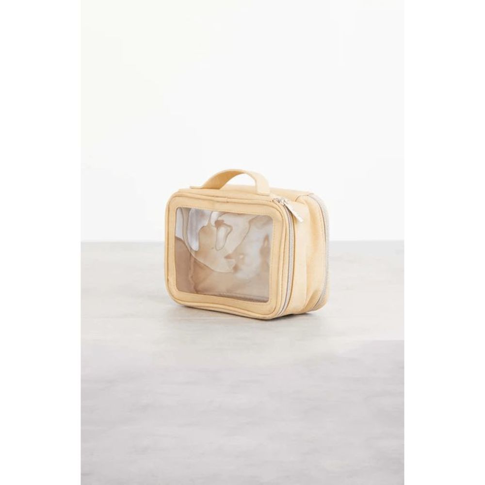 NWT Beis On the Go Essential Cosmetic Case in Beige - Picture 3 of 8